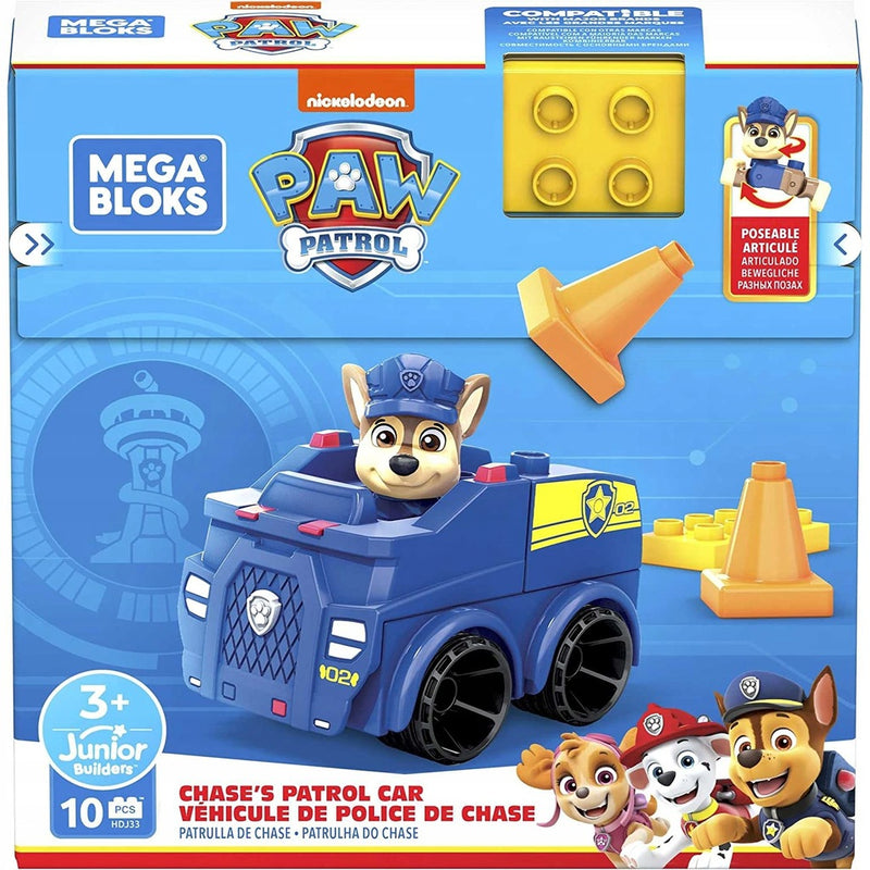 MEGA BLOKS PSI PATROL RADIOWÓZ PATROLOWY - widok 2 opakowania szczegoly zabawka kolekcja