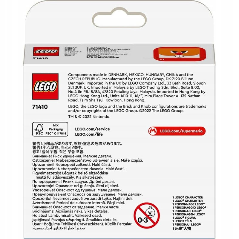 LEGO SUPER MARIO  NIESPODZIANKA SERIA 5  - widok 4 opakowania szczegoly zabawka kolekcja