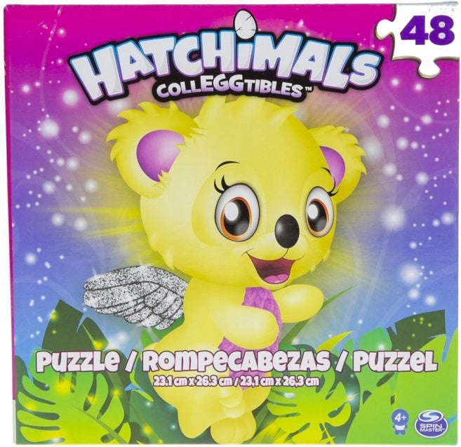 HATCHIMALS GRA KARCIANA + PUZZLE + CHIŃC - widok 2 opakowania szczegoly zabawka kolekcja