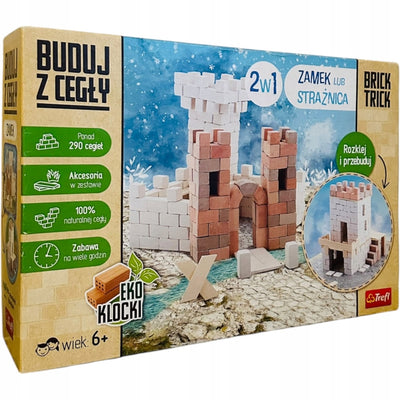 Zabawka BRICK TRICK 2W1 ZAMEK LUB STRAŻNICA BUDUJ Z CEGŁY  - kolekcjonerska premium zabawki Aseo dla dzieci