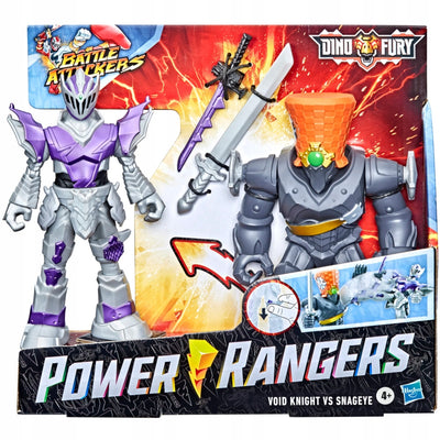 Zabawka POWER RANGERS DINO FURY VOID KNIGHT VS SNAGEYE - kolekcjonerska premium zabawki Aseo dla dzieci