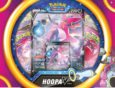 Zabawka POKEMON KARTY TRADING CARD GAME V BOX HOOPA - kolekcjonerska premium zabawki Aseo dla dzieci