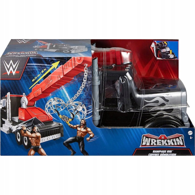 Zabawka WWE WREKKIN' RAMPAGE RIG RAMPA RING CIĘŻARÓWKA DO  - kolekcjonerska premium zabawki Aseo dla dzieci
