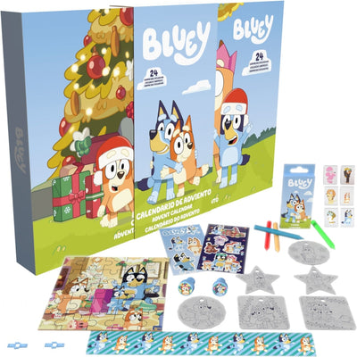 Zabawka BLUEY KALENDARZ ADWENTOWY BINGO BLUEY'S FAMILY CHR - kolekcjonerska premium zabawki Aseo dla dzieci