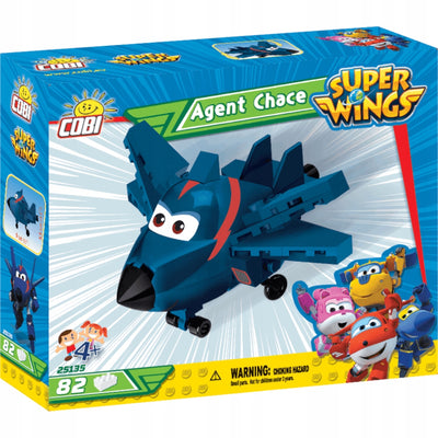 Zabawka COBI SUPER WINGS SAMOLOT AGENT CHASE 25135 - kolekcjonerska premium zabawki Aseo dla dzieci