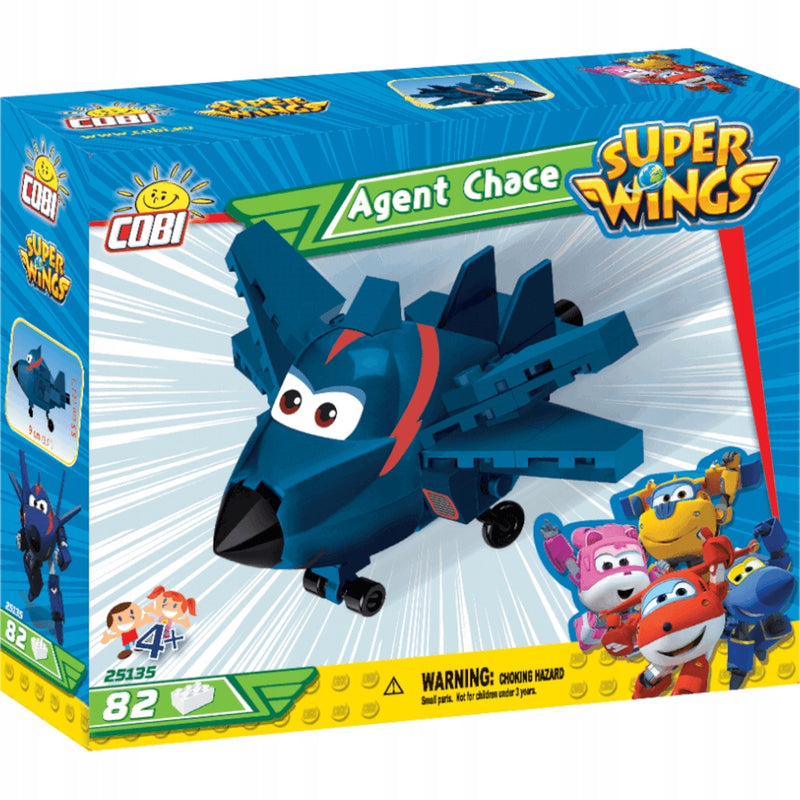 Zabawka COBI SUPER WINGS SAMOLOT AGENT CHASE 25135 - kolekcjonerska premium zabawki Aseo dla dzieci