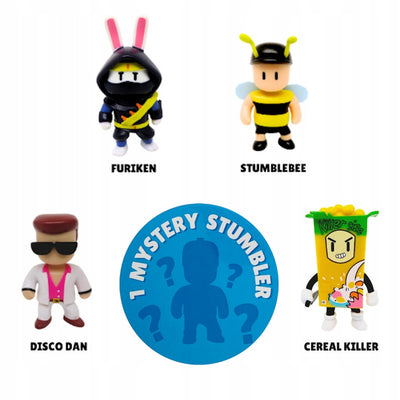 STUMBLE GUYS 5-PAK FURIKEN DISCO DAN STU - widok 2 opakowania szczegoly zabawka kolekcja