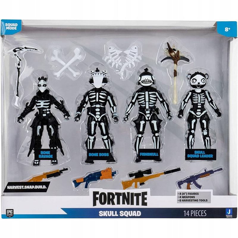 Zabawka FORTNITE ZESTAW 4-PAK RAVAGE BOSS FISHSKULL LEADER - kolekcjonerska premium zabawki Aseo dla dzieci