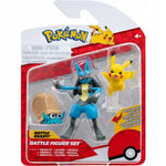 Zabawka POKEMON ORYGINALNE FIGURKI ZESTAW 3-PAK LUCARIO +  - kolekcjonerska premium zabawki Aseo dla dzieci