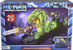 HE-MAN ZESTAW ATAKUJĄCY WĄŻ CHAOS SNAKE  - widok 2 opakowania szczegoly zabawka kolekcja