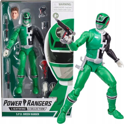 Zabawka POWER RANGERS S.P.D. GREEN ZIELONY RANGER HASBRO - kolekcjonerska premium zabawki Aseo dla dzieci