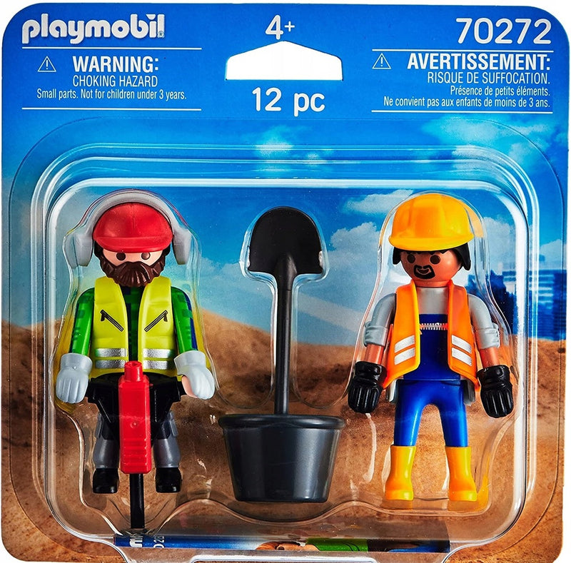 Zabawka PLAYMOBIL FIGURKI 2-PAK PRACOWNICY BUDOWLANI 70272 - kolekcjonerska premium zabawki Aseo dla dzieci