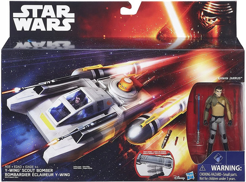 STAR WARS Y-WING SCOUT BOMBER  KANAN JAR - widok 2 opakowania szczegoly zabawka kolekcja