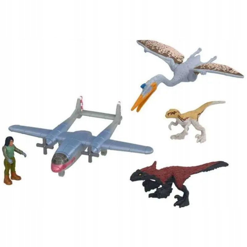 JURASSIC WORLD DOMINION PARK JURAJSKI MI - widok 3 opakowania szczegoly zabawka kolekcja