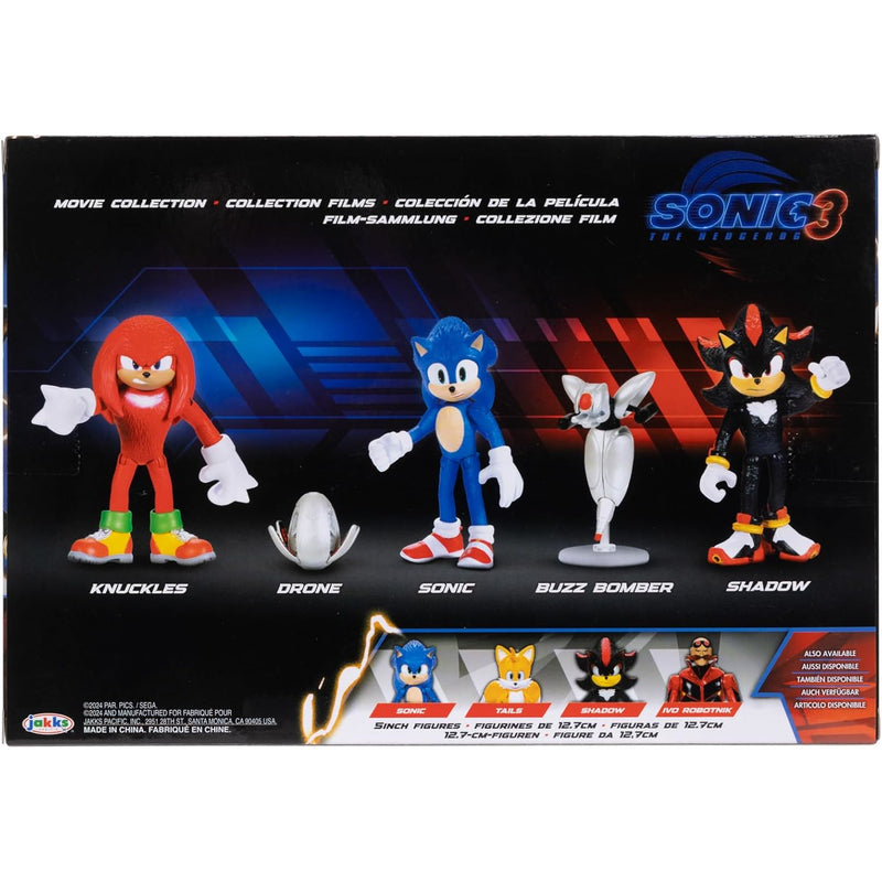 SONIC THE HEDGEHOG 3 MOVIE 5-PAK SONIC K - widok 2 JAKKS Pacific opakowanie szczegoly