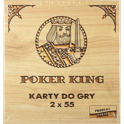 POKER KING KARTY DO GRY MAKAO WOJNA GRA  - widok 2 opakowania szczegoly zabawka kolekcja
