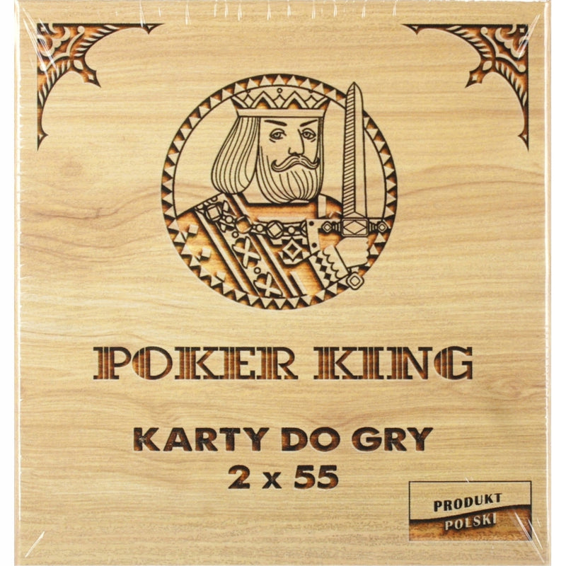 POKER KING KARTY DO GRY MAKAO WOJNA GRA  - widok 2 opakowania szczegoly zabawka kolekcja