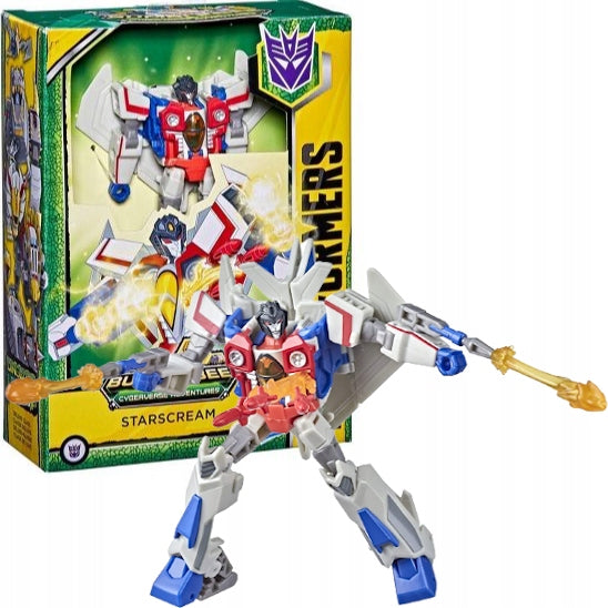 Zabawka TRANSFORMERS CYBERVERSE DECEPTICON STARSCREAM - kolekcjonerska premium zabawki Aseo dla dzieci