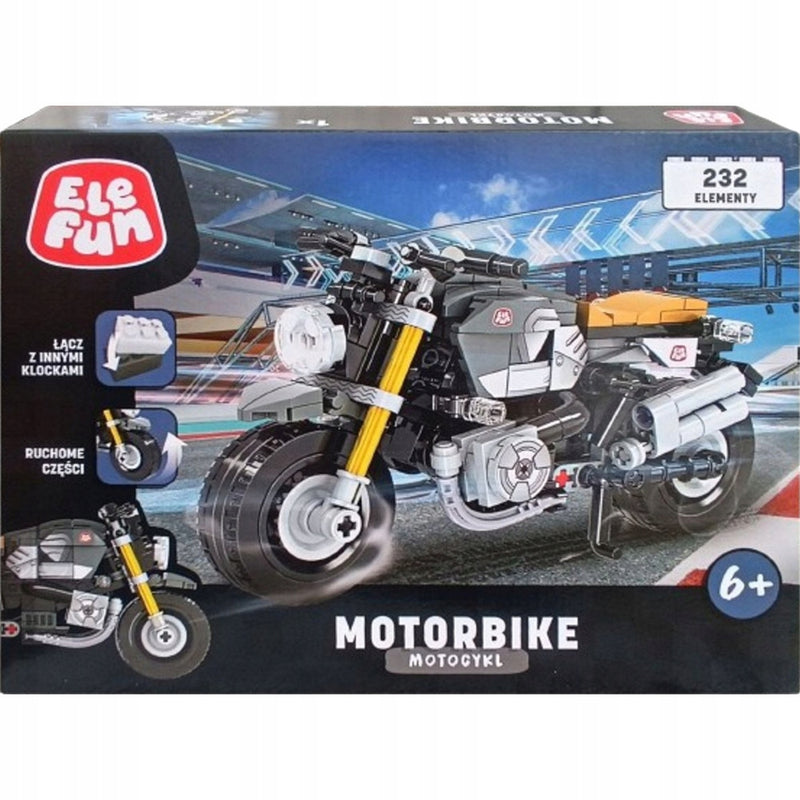Zabawka KLOCKI ELEFUN MOTORBIKE MOTOCYKL 8820 - kolekcjonerska premium zabawki Aseo dla dzieci