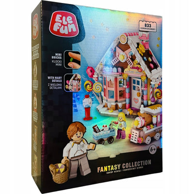 Zabawka KLOCKI ELEFUN FANTASY COLLECTION CANDY HOUSE CUKIE - kolekcjonerska premium zabawki Aseo dla dzieci