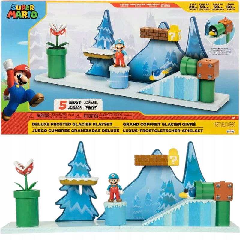 Zabawka SUPER MARIO JAKKS PACIFIC ZESTAW DELUXE FROSTED GL - kolekcjonerska premium zabawki Aseo dla dzieci
