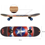 DESKOROLKA DLA DZIECI AVENGERS KAPITAN A - widok 2 opakowania szczegoly zabawka kolekcja