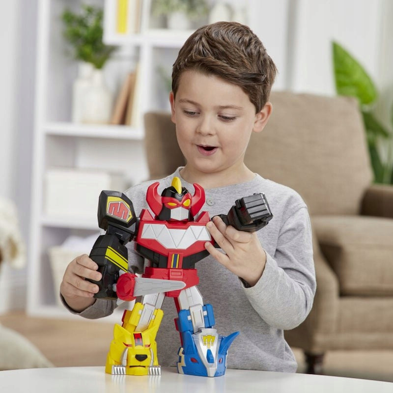 POWER RANGERS MEGA MIGHTIES ROBOT MEGAZO - widok 7 opakowania szczegoly zabawka kolekcja