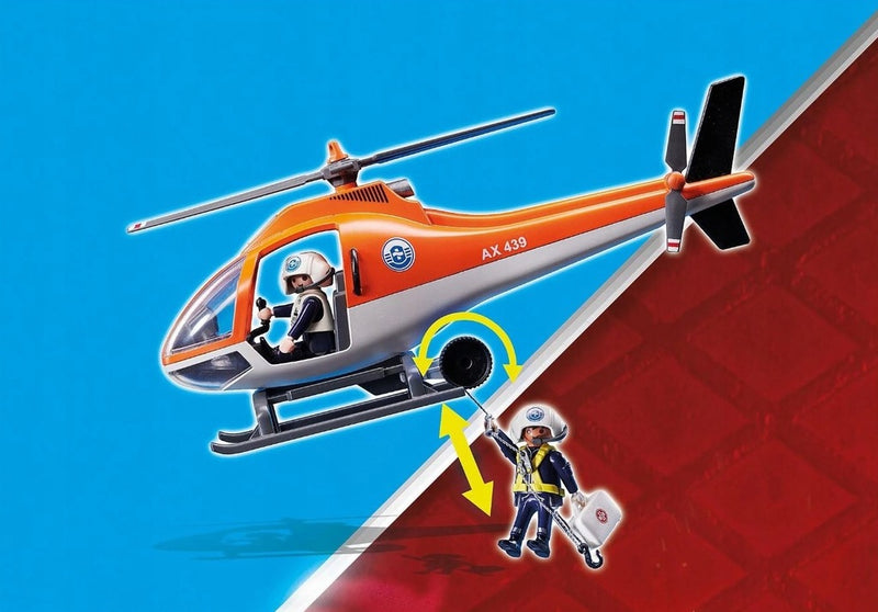 PLAYMOBIL RESCUE ACTION AKCJA RATUNKOWA  - widok 3 opakowania szczegoly zabawka kolekcja