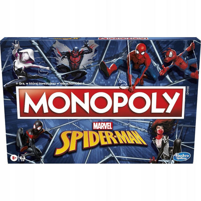 Zabawka MONOPOLY SPIDER-MAN GRA HASBRO F3968 - kolekcjonerska premium zabawki Aseo dla dzieci