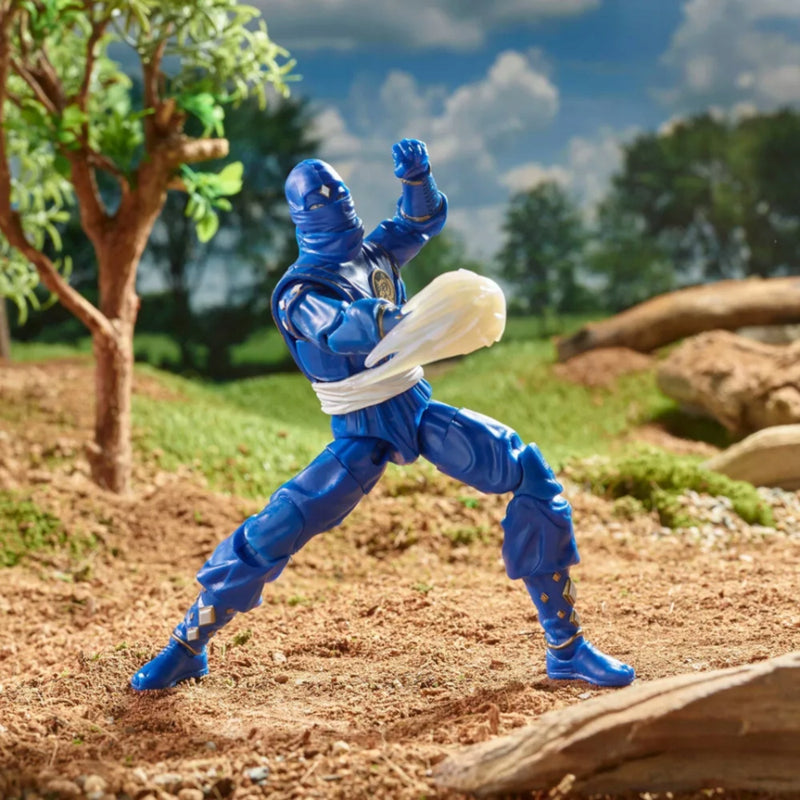 POWER RANGERS MIGHTY NINJA BLUE NIEBIESK - widok 2 opakowania szczegoly zabawka kolekcja