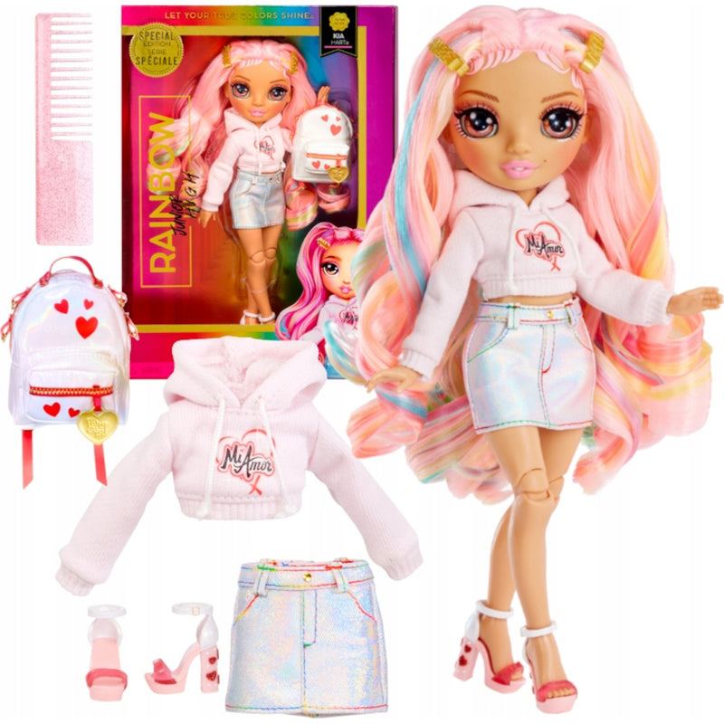 Zabawka RAINBOW HIGH JUNIOR LALKA KIA STYLES Z PLECAKIEM - kolekcjonerska premium zabawki Aseo dla dzieci