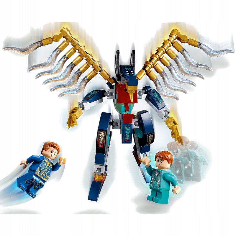 LEGO MARVEL ETERNALS - ATAK POWIETRZNY 7 - widok 4 opakowania szczegoly zabawka kolekcja
