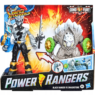 Zabawka POWER RANGERS DINO FURY BATTLE ATTACKERS BLACK CZA - kolekcjonerska premium zabawki Aseo dla dzieci