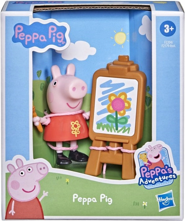 ŚWINKA PEPPA  ZESTAW MALOWANIE W PLENERZ - widok 2 opakowania szczegoly zabawka kolekcja