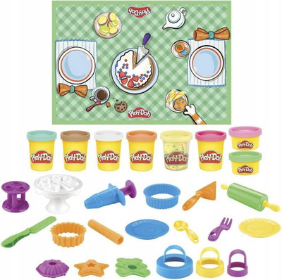 PLAY-DOH SWEET CAKES ZESTAW SŁODKICH CIA - widok 2 opakowania szczegoly zabawka kolekcja