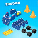 MEGA BLOKS PSI PATROL RADIOWÓZ PATROLOWY - widok 4 opakowania szczegoly zabawka kolekcja