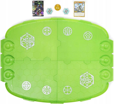 BAKUGAN EVOLUTIONS BATTLE ARENA + AURELU - widok 2 opakowania szczegoly zabawka kolekcja