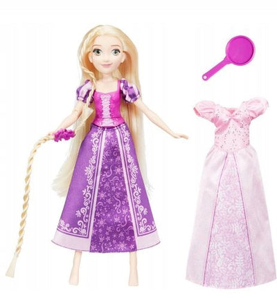 KSIĘŻNICZKI DISNEY LALKA ROSZPUNKA AKCES - widok 2 opakowania szczegoly zabawka kolekcja