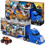 Zabawka MONSTER JAM TRANSPORTER CIĘŻARÓWKA + EL TORO LOCO - kolekcjonerska premium zabawki Aseo dla dzieci