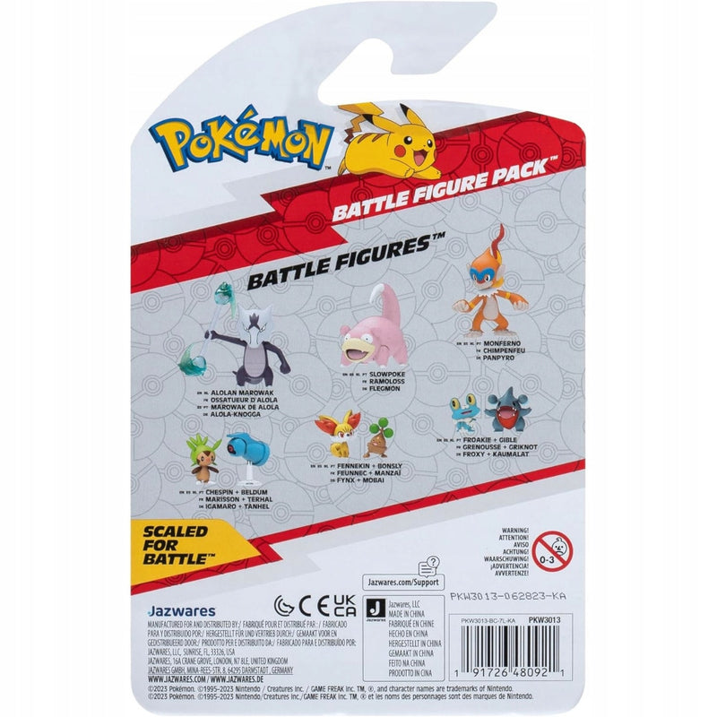 POKEMON BATTLE FIGURE PACK 2-PAK ZESTAW  - widok 3 opakowania szczegoly zabawka kolekcja