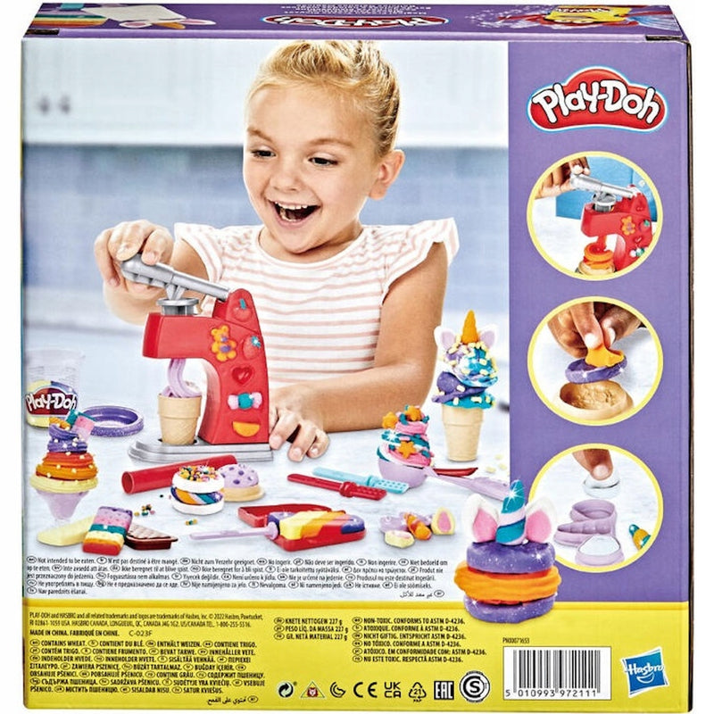 PLAY-DOH CIASTOLINA ZESTAW UNICORN JEDNO - widok 4 opakowania szczegoly zabawka kolekcja