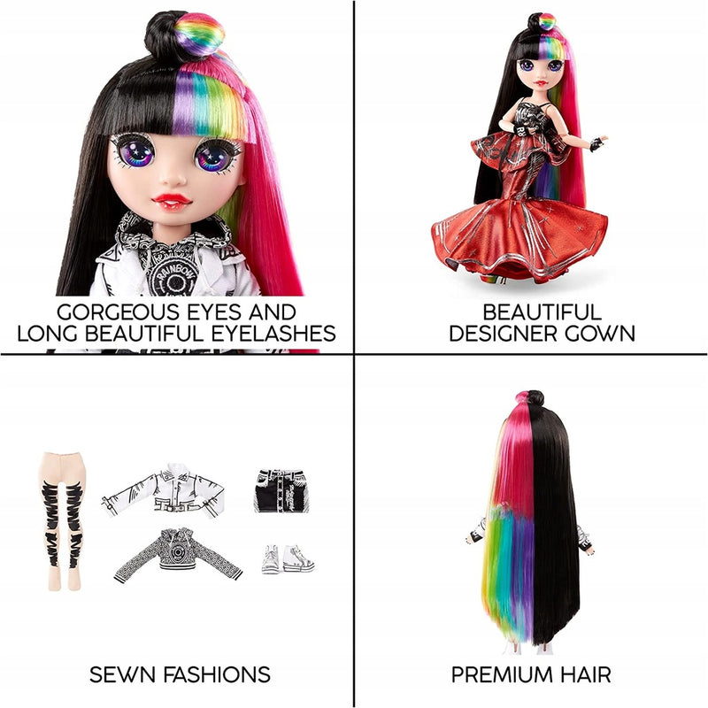 RAINBOW HIGH COLLECTOR DOLL LALKA JETT D - widok 6 opakowania szczegoly zabawka kolekcja