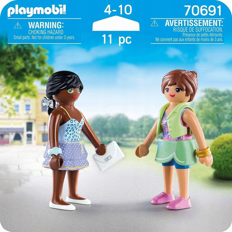 PLAYMOBIL 2-PAK DZIEWCZYNY NA ZAKUPACH 7 - widok 3 opakowania szczegoly zabawka kolekcja