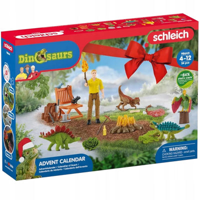 SCHLEICH DONOSAURS KALENDARZ ADWENTOWY 2 - widok 2 opakowania szczegoly zabawka kolekcja