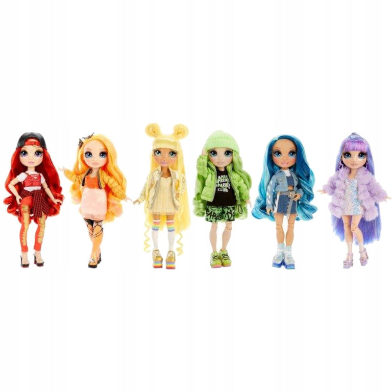 RAINBOW HIGH FASHION SERIA 1 ZESTAW 6 LA - widok 2 opakowania szczegoly zabawka kolekcja