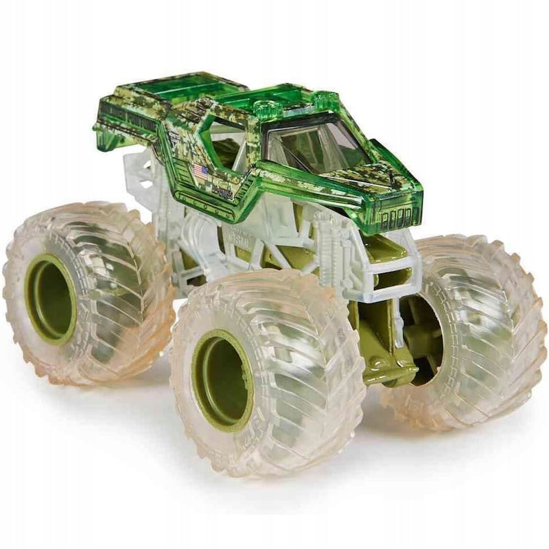 MONSTER JAM TRUCK AUTO TERENOWE SPIN MAS - widok 2 opakowania szczegoly zabawka kolekcja