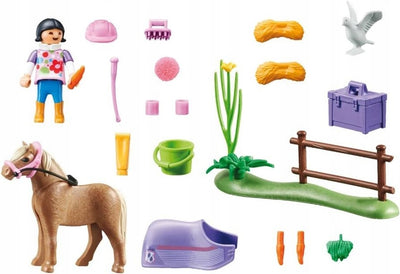 PLAYMOBIL COUNTRY ZESTAW KUCYK ISLANDCZY - widok 2 opakowania szczegoly zabawka kolekcja