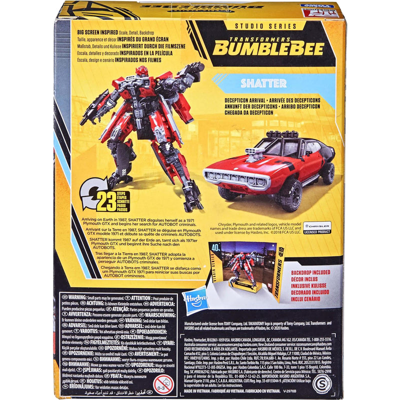 TRANSFORMERS BUZZWORTHY BUMBLEBEE STUDIO - widok 4 opakowania Hasbro szczegoly kolekcja