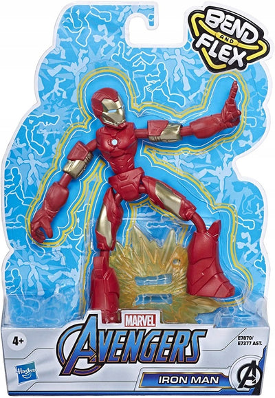 Zabawka MARVEL AVENGERS BEND AND FLEX  IRON MAN - kolekcjonerska premium zabawki Aseo dla dzieci