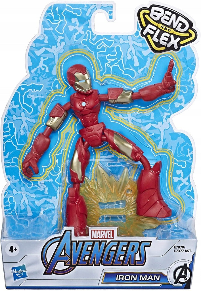 Zabawka MARVEL AVENGERS BEND AND FLEX  IRON MAN - kolekcjonerska premium zabawki Aseo dla dzieci